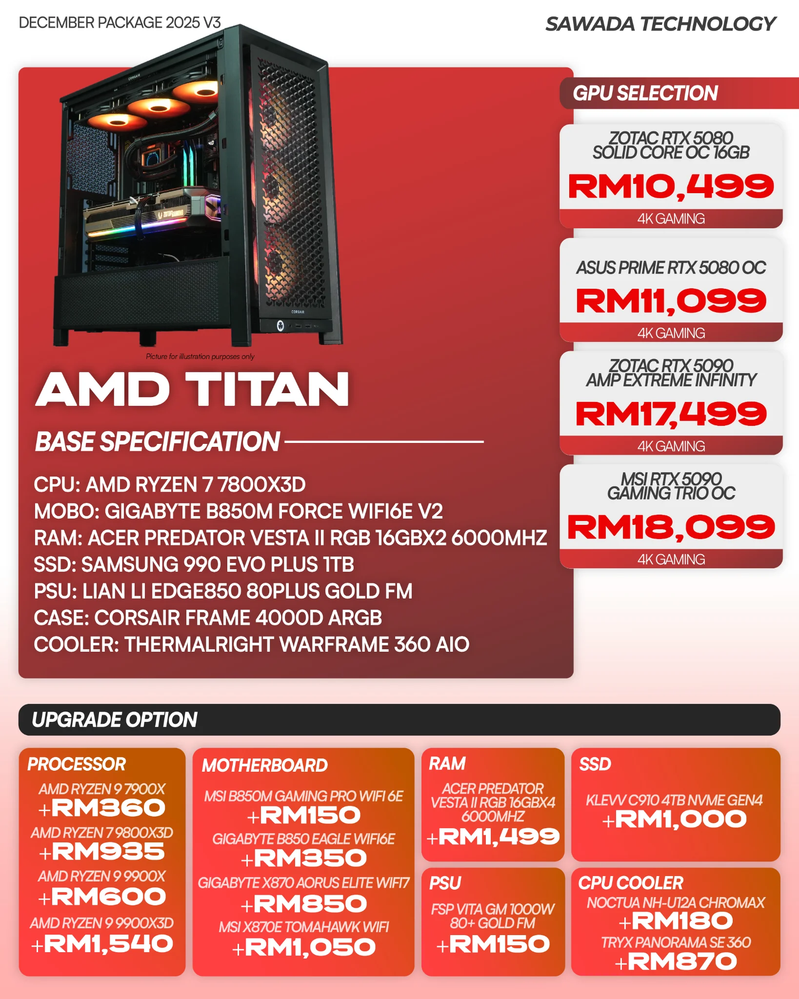 AMD TITAN Gaming PC DECEMBER V3